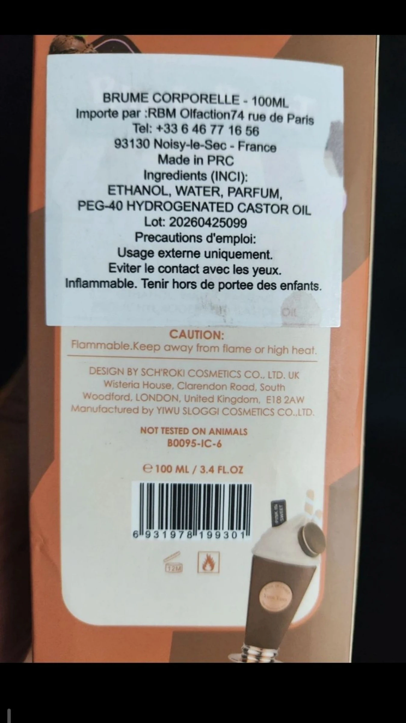 Bruma perfumada Yum Yum chocolate 100 ml – photo 3